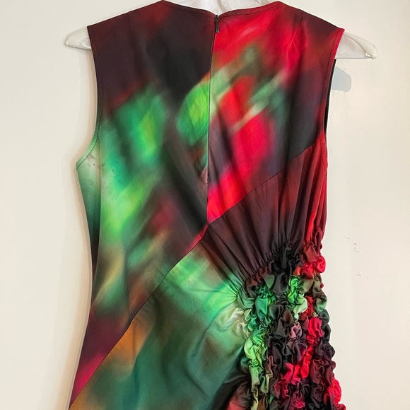 Dries Van Noten Ruched Printed Cotton-Poplin Midi Dress - Picture 13 of 15